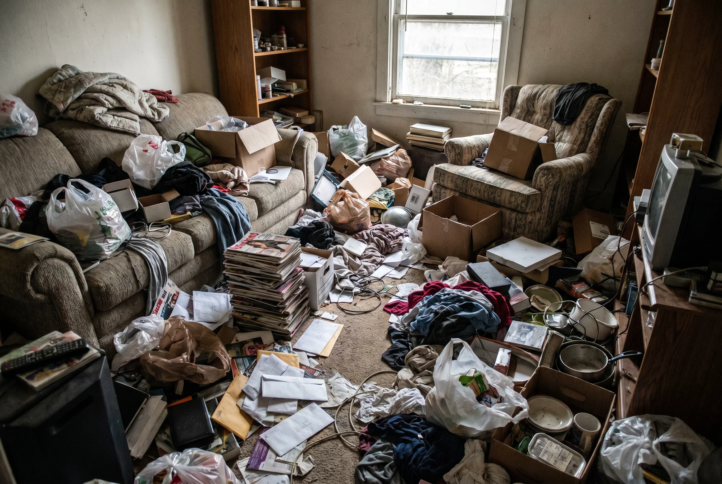 Wohnzimmer – vom Vollgestellten zurück zum Zuhause – vorher
